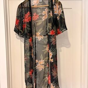 American Eagle Floral Sheer Cover Up